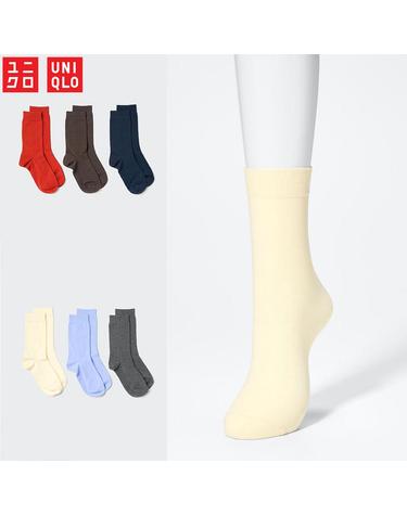 유니클로 재팬 중목 양말 3P 세트 남녀공용 487087