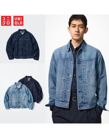 니클로 재팬 데님 트래커 자켓 남녀 공용 청자켓 2컬러 491291
