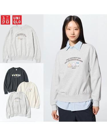 유니클로 재팬 치이카와 스웨트 셔츠 여성 맨투맨 티셔츠 491210