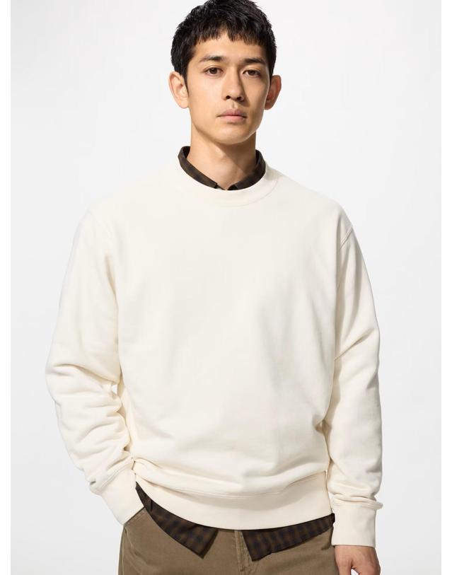 유니클로 유니클로 재팬 스웨트 셔츠 남녀 공용 맨투맨 티셔츠 9컬러 486117 착용컷