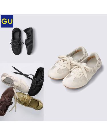 지유 GU 개더 발레 스니커즈 운동화 6컬러 359377