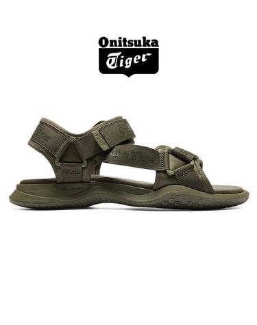 오니츠카타이거 오보리 스트랩 남녀 공용 샌들 맨틀 그린 1183B305.300