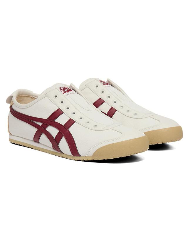 오니츠카타이거 오니츠카타이거 멕시코 66 슬립온 남녀 공용 스니커즈 운동화 화이트 비트주스 1183A360.131 착용컷