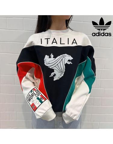 아디다스 오리지널 이탈리아 코파 델 문도 크루넥 스웨트셔츠 맨투맨 티셔츠 KD7768