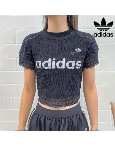 아디다스 오리지널 스모킹 로고 숏 슬리브 반팔 티셔츠 블랙 KD0300