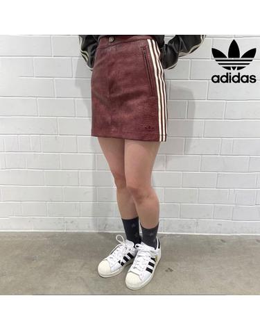 아디다스 오리지널 플레더 미니 스커트 치마 마룬 KD8785