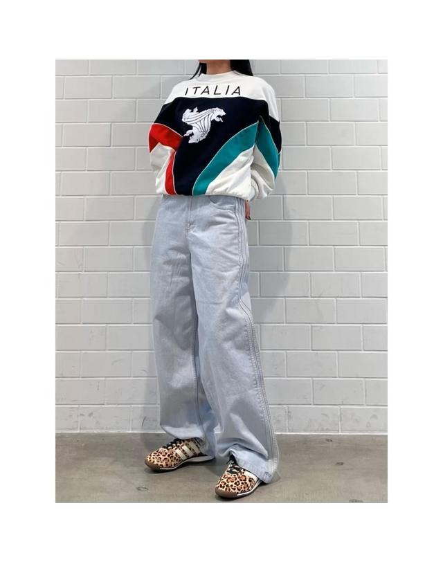아디다스 아디다스 오리지널 이탈리아 코파 델 문도 크루넥 스웨트셔츠 맨투맨 티셔츠 KD7768 착용컷