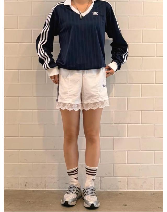 아디다스 아디다스 오리지널 피케 풋볼 롱 슬리브 긴팔 티셔츠 남녀 공용 나이트 인디고 KS2294 착용컷