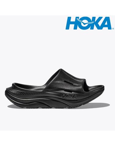호카 HOKA 오라 리커버리 슬라이드 3 남녀 공용 슬리퍼 샌들 블랙 1135061 BBLC