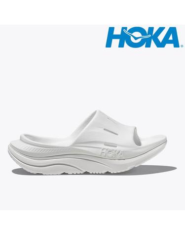 호카 HOKA 오라 리커버리 슬라이드 3 남녀 공용 슬리퍼 샌들 화이트 1135061 WWH