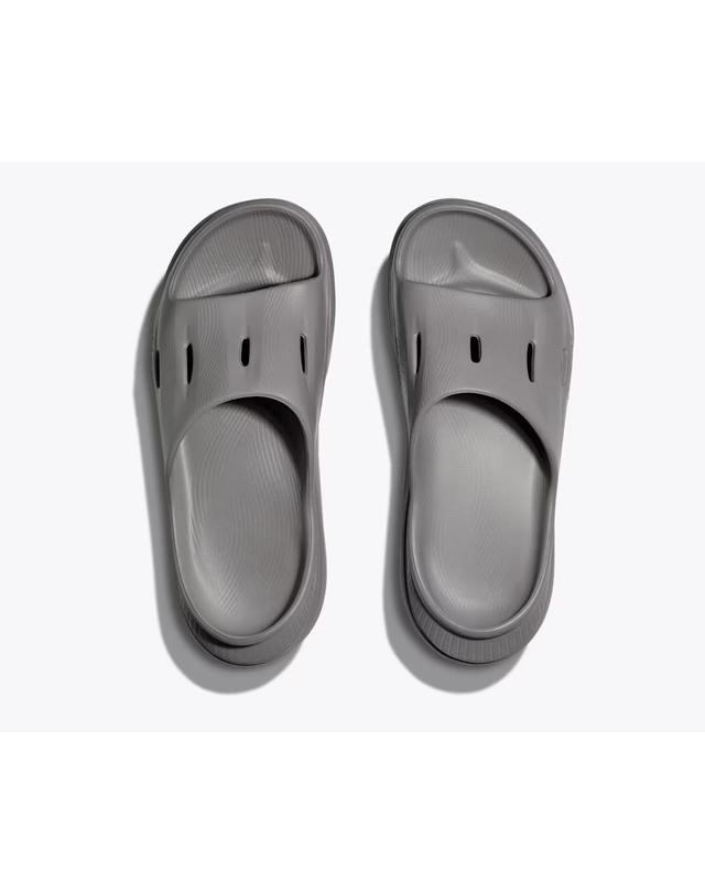 호카 호카 HOKA 오라 리커버리 슬라이드 3 남녀 공용 슬리퍼 샌들 그레이 1135061 GYGY 착용컷