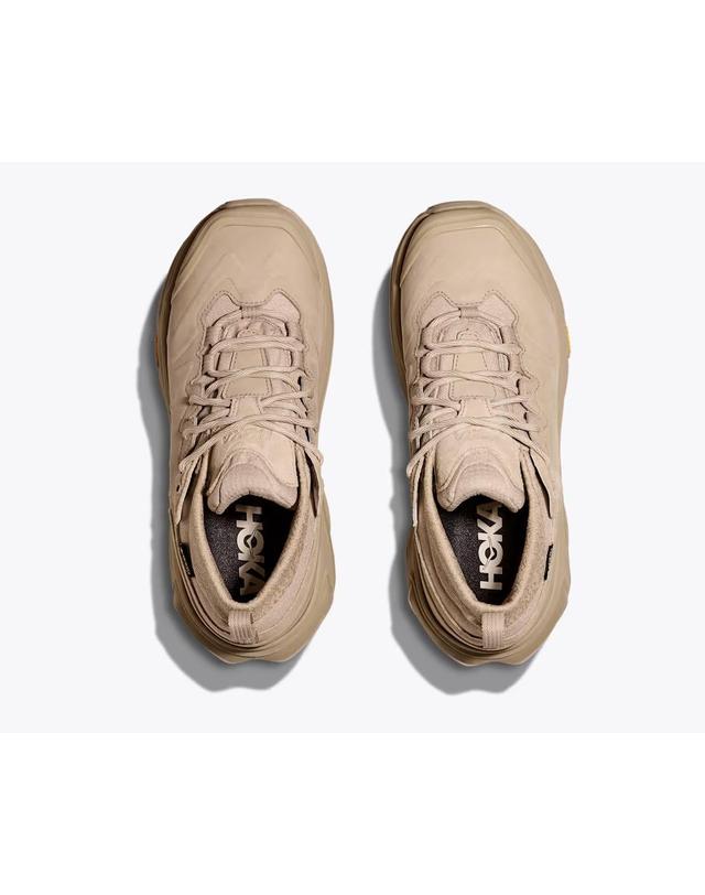 호카 호카 HOKA 카하 3 로우 GTX 남성 트레킹화 등산화 운동화 린넨 오토 밀크 1162532 RWL 착용컷