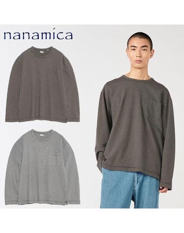 나나미카 Micro Stripe Pocket L/S Tee 스트라이프 포켓 롱 슬리브 2컬러 S25FH068