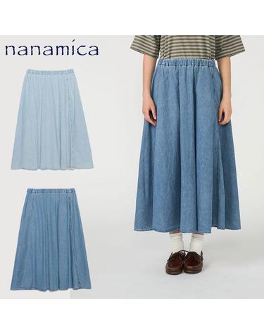나나미카 Light Denim Circular Skirt 데님 스커트 2컬러 S25SE088