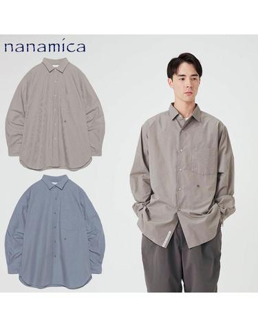 나나미카 Regular Collar Striped Wind Shirt 스트라이프 셔츠 2컬러 S26FG062