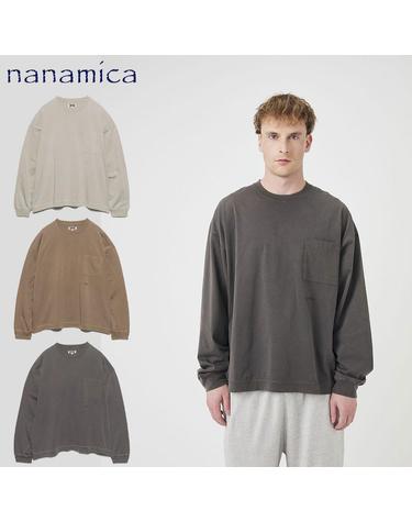 나나미카 OOAL Long Sleeve Pocket Tee 롱 슬리브 포켓 티셔츠 S26FT022