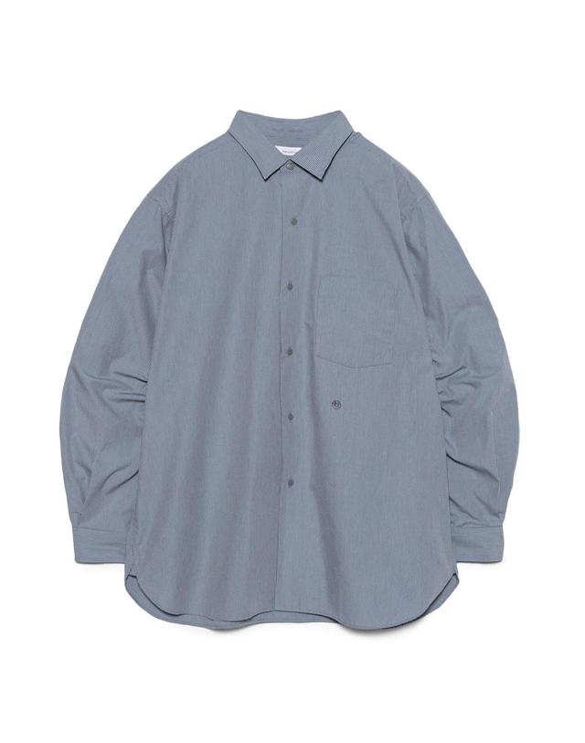 나나미카 나나미카 Regular Collar Striped Wind Shirt 스트라이프 셔츠 2컬러 S26FG062 착용컷