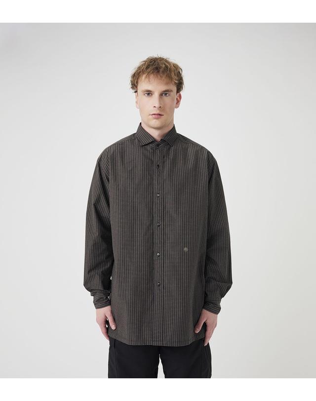 나나미카 나나미카 Micro Plaid Wind Shirt 체크 윈드 셔츠 2컬러 S26FG064 착용컷