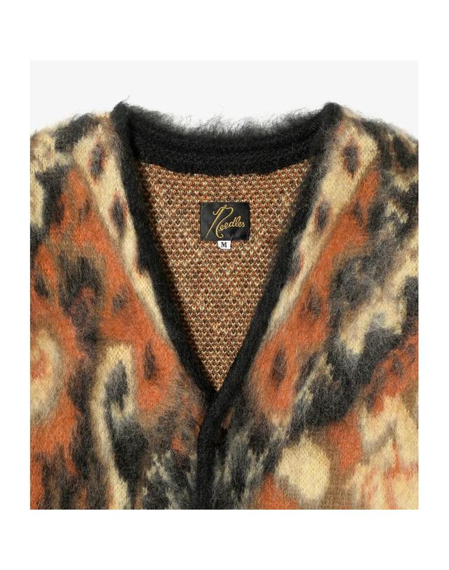 니들스 니들스 NEEDLES 모헤어 가디건 페이즐리 Mohair Cardigan 블랙 RW356 착용컷