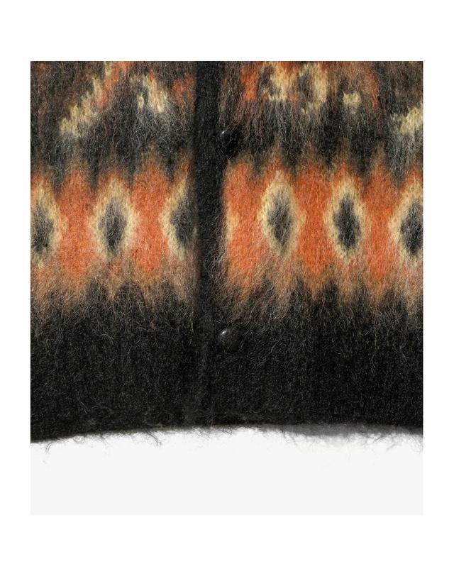 니들스 니들스 NEEDLES 모헤어 가디건 페이즐리 Mohair Cardigan 블랙 RW356 착용컷