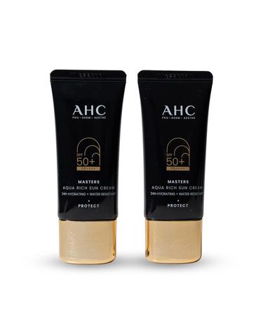 AHC 마스터즈 아쿠아 리치 선크림 30ml+30ml