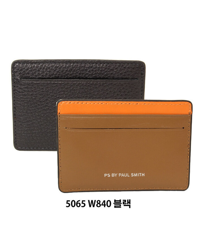 폴스미스 [명품] Paul Smith 폴 스미스 카드 5065 남성 카드지갑 진한 그레이 착용컷