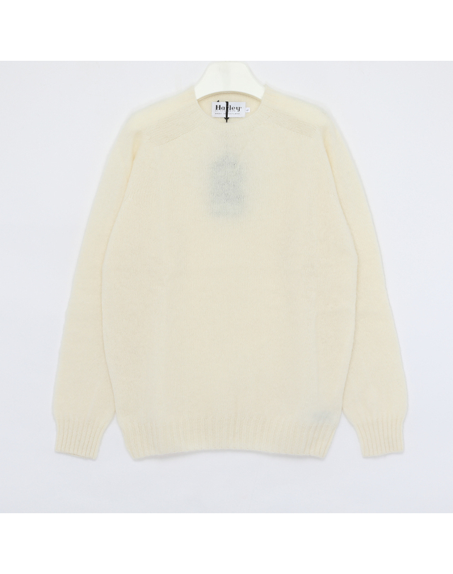 할리오브스코틀랜드 할리오브스코틀랜드 쉐기독 클래식 울 남성 니트 M3834 7 SHAGGY SNOW WHITE 착용컷