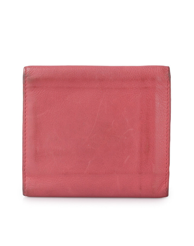 프라다 [중고명품] Pink Calfskin Womens Bifold wallet 1M0176 PC1210 WL 00028 BLACK 착용컷