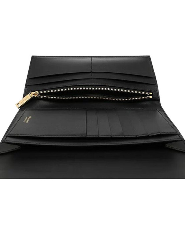 살바토레 페라가모 [명품] Ferragamo 페라가모 장지갑 220433 0760666 NERO여성 장지갑 카키 착용컷