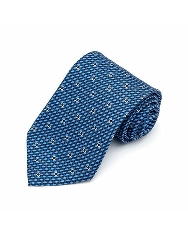 [명품] 페라가모 간치니 프린트 실크 타이 35 0263 01 NAVY BLUE 네이비 731639