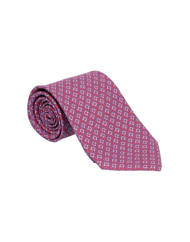 살바토레 페라가모 [명품] 35 0950 0768565 남성 넥타이 밝은 퍼플 착용컷