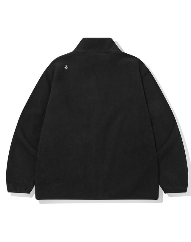 볼컴 볼컴 플리스 풀집업 자켓 블랙 착용컷