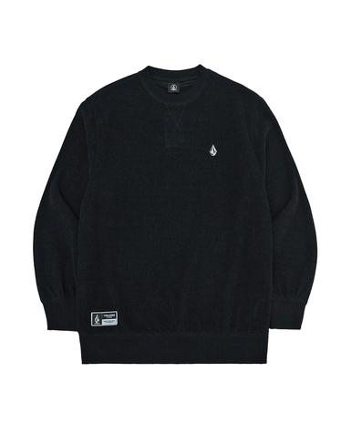 볼컴 그리드 와플 맨투맨(블랙)_VA264RM002BK