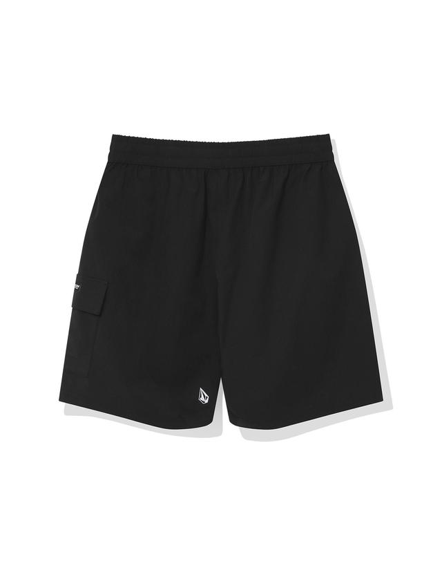 볼컴 나일론 스판 숏팬츠 (블랙)_VA252SP101BK 착용컷