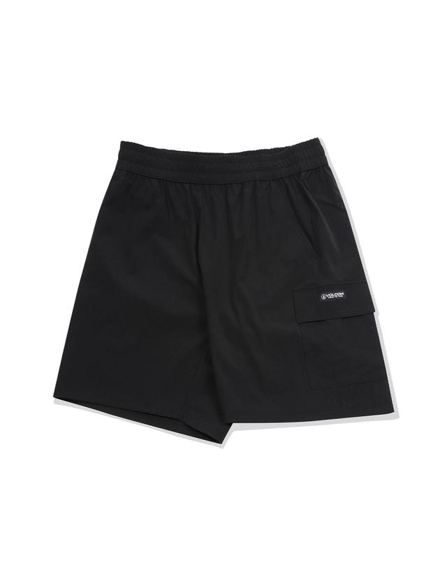 볼컴 나일론 스판 숏팬츠 (블랙)_VA252SP101BK 착용컷