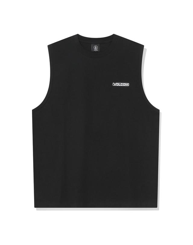 볼컴 볼컴 서머 에센셜 탱크탑 라운드 티셔츠(블랙)_VA262ST001BK 착용컷