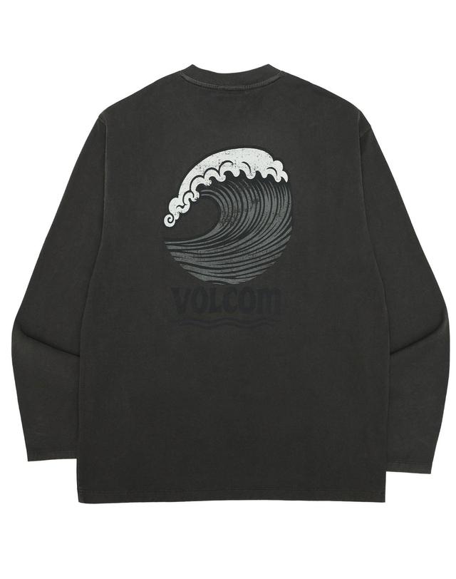 볼컴 웨이브 긴팔 티셔츠(차콜)_VA264TL001CH 착용컷