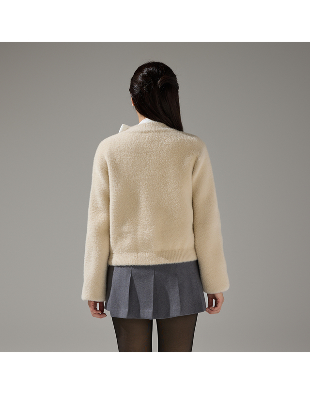 페어라이어 플리츠 팬츠 스커트 (차콜그레이) 착용컷