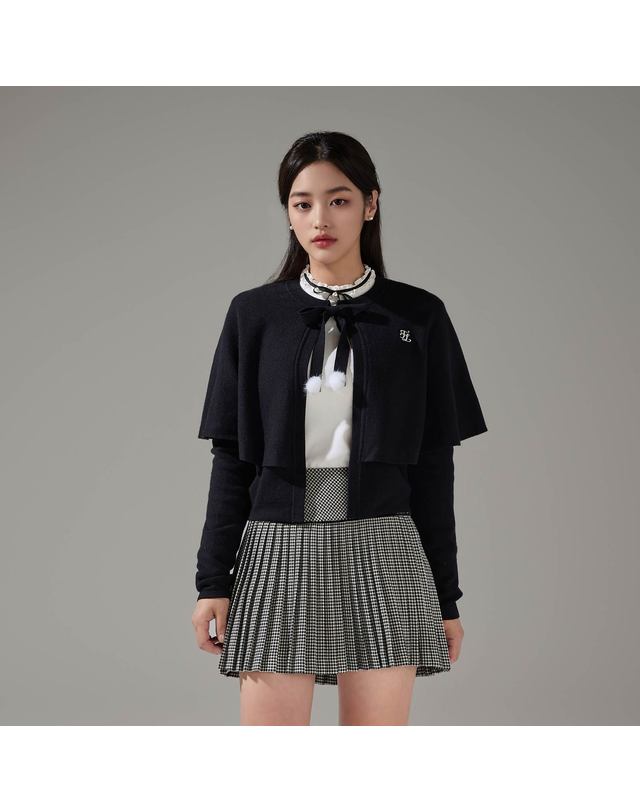 페어라이어 케이프 가디건 (블랙) 착용컷