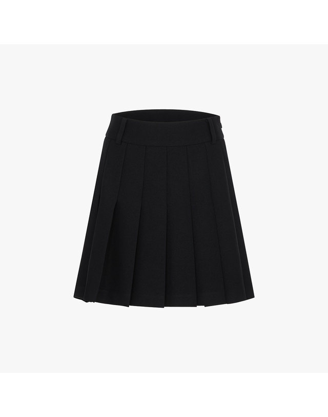 페어라이어 미드 플리츠 스커트 (블랙) 착용컷