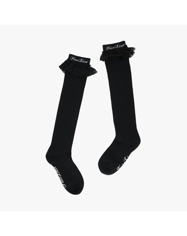 레이스 로고 니삭스 (블랙)