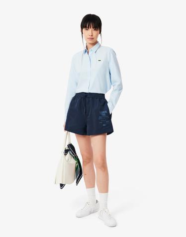 [라코스테 공식] 여성 LACOSTE 워딩 쇼츠 FF9845-55G 166