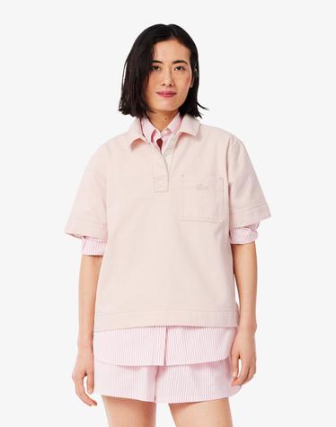 [라코스테 공식] 여성 컬러데님 폴로형 셔츠 CF0052-55G HCZ