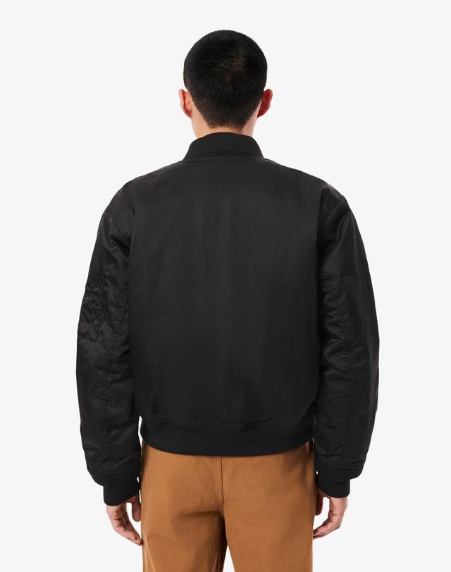 라코스테 [라코스테 공식] 남성 MA-1 패딩 블루종 BH7165-55N 031 착용컷