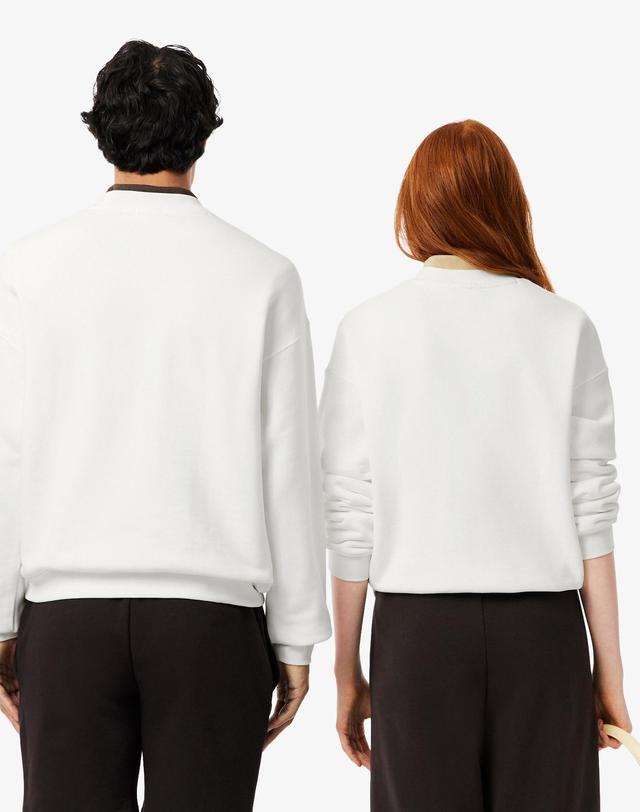 라코스테 [라코스테 공식] 남성 루즈핏 크루넥 풀오버 SH7745-55N 70V 착용컷