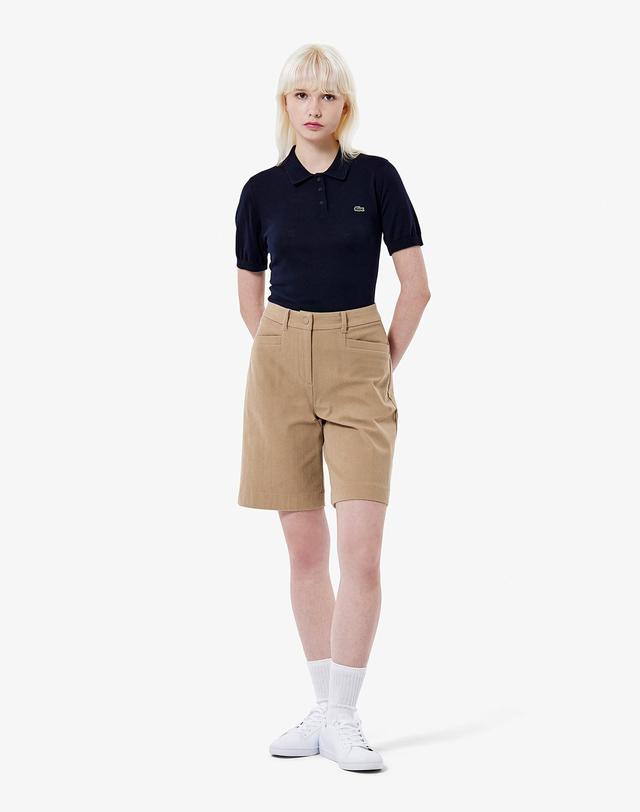라코스테 [라코스테 공식] 여성 골프 버뮤다 팬츠 FF309E-55N 02S 착용컷