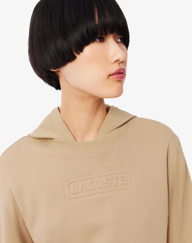 라코스테 [라코스테 공식] 여성 시그니처 엠보로고 스웻셔츠 SF0343-55N 02S 착용컷
