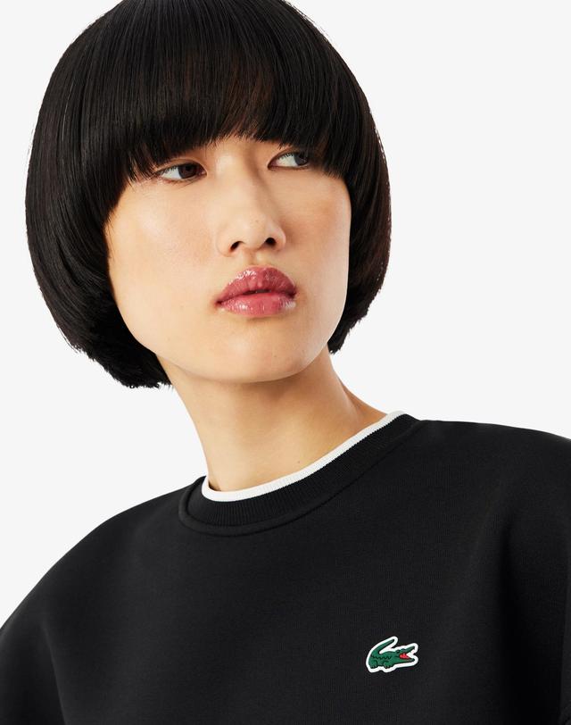 라코스테 [라코스테 공식] 여성 트레이닝 크루넥 스웻셔츠 SF4190-55N 9M0 착용컷