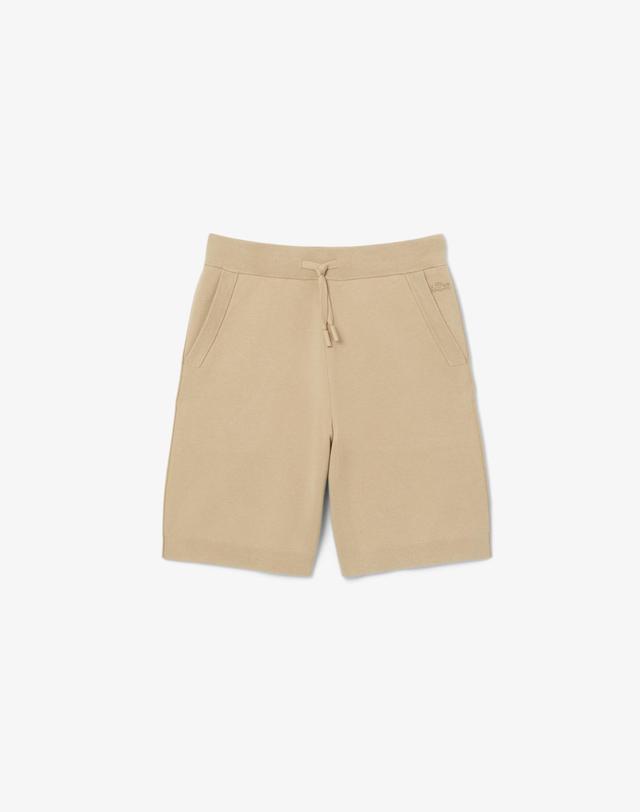 라코스테 [라코스테 공식] 여성 더블페이스 스웨터 쇼츠 GF0115-55G 02S 착용컷