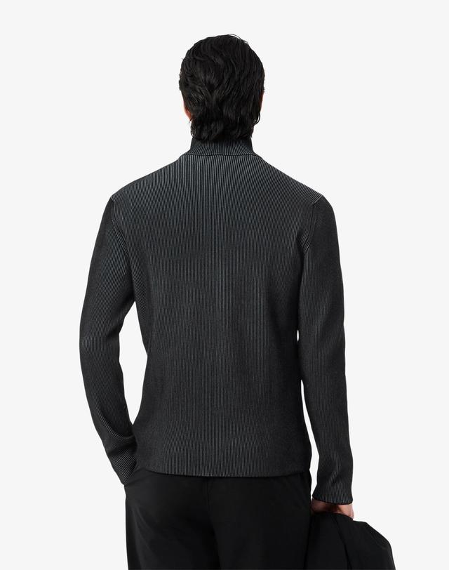 라코스테 [라코스테 공식] 남성 크레이프 풀집업 가디건 AH9312-55G 6ZW 착용컷